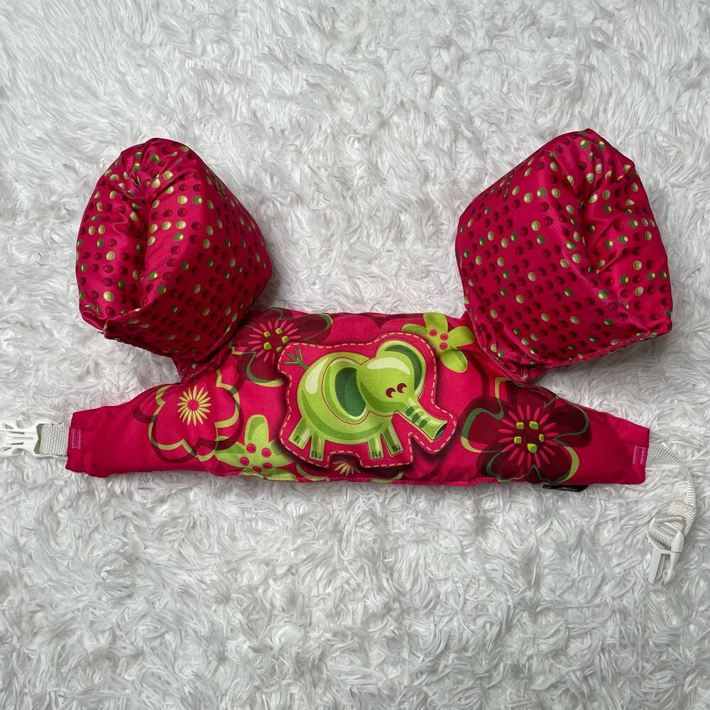 Stearns Puddle Jumper Floatation Device Swim Floaties Child Size 30-50lbs Pink